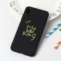 Crown pink queen TPU couple soft shell
