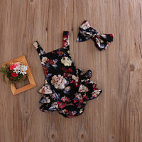 Floral one-piece romper