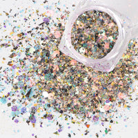Pentagram colorful sequins glitter colorful shell paper