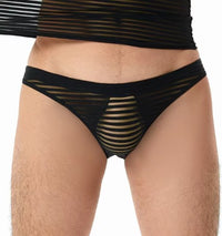 Men's Plus Size See-through Sexy Briefs