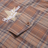 Casual Short Sleeve Plaid Shirt Men