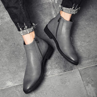 Men's New High-Top British Leather Shoes