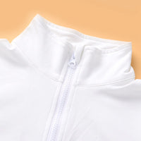 Letter Long Sleeve Top With Color Block Trousers