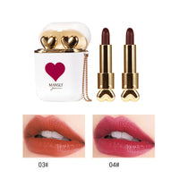 Double Tube Velvet Lipstick Matte Matte Earphone Storage Box Portable