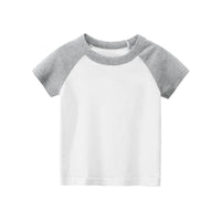 Children's Short Sleeve T-shirt Solid Color Advertising Shirt
