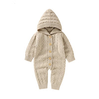 Infant Children's Knitting Hooded One-piece Sweater