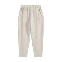 Plus-size Womens Casual Pants With Wrinkle-resistant Treatment