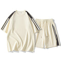 Hong Kong Style Loose Round Neck Short Sleeve Shorts 2-piece Set Leisure Sports Suit Men