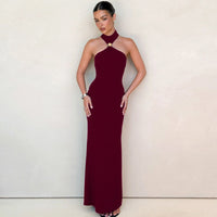 Fashionable Slim-fit Sleeveless Split Dress For Women