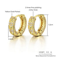 European And American Full Diamond Hip Hop Ear Clip