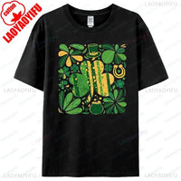 Lucky Clover Shirt Top Womens