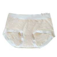 Womens Cotton Antibacterial Mid-Rise Seamless Thong-Style Panties Ultra-Slim Breathable And Alluring