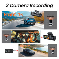 Three-record Driving Recorder WIFI Mobile Phone Interconnection GPS Driving Track Monitoring