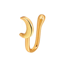 Copper Inlaid Zircon Star Love U Shaped Nose Clip