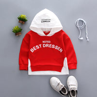 Sleeve Color-blocking Letter Printed Casual Sweater