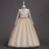 Kids Long Flower Girl Dress Dress