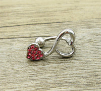 Love Wings Navel Ring Reverse Upside Down