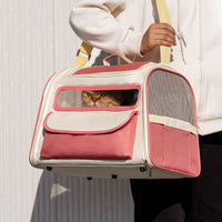 See Through Breathable Large Capacity Out Portable Pet Bag Foldable