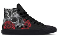 Printed Couple High Top Canvas Shoes
