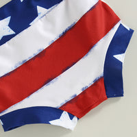 Summer Infant Toddler Letter Tassel Top Striped Bag Fart Shorts