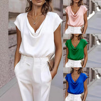Women's Casual Short-sleeve Turtleneck Top