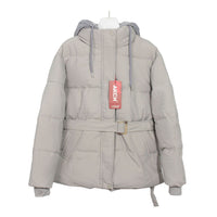 Elegant Hooded Cotton Jacket For Women