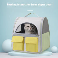 Cat Bag Portable Large Capacity Backpack Transparent Canvas