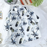 Retro Men's And Women's Loose Couple's Seaside Shirt