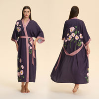New Satin Plus Size Pajamas For Women Lightweight Loungewear Robe