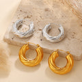 Personalized Minimalist Irregular Earrings, Stylish And Versatile Round U-shaped High-end Women's Earrings.