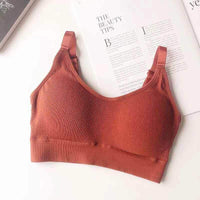 Seamless Beautiful Back Wrap And No Steel Ring Sports Bra