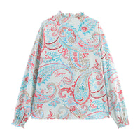 European And American Style Fashionable Simple Printed Poplin Shirt