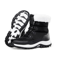 Fleece-lined Thickened Warm Wear-resistant Outdoor Hiking Shoes