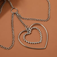 Love Thigh Chain Elastic Multi-layer Heart-shaped Leg For Women