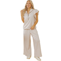 Women's Fashionable Trendy Ruffle Sleeve Two-Piece Set For Women