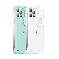 Fashion Creativity Selfie Ring Flashing Light Mobile Phone Case