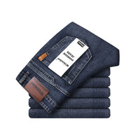 Men's Slim-Fit Washed Loose Denim Jeans