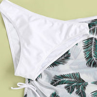 Medium And Large Children's Swimsuit Three-piece Printing