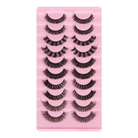 False Eyelashes, DD Curve, Thick, Eyelash, Ten Pairs