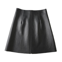 Bag Hip High Waist Thin Sheep Skin Skirt
