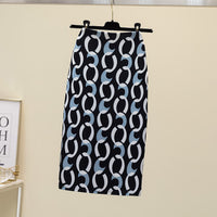 Court Women's Printed Wear Pencil Sheath Skirt