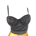 Pearl Camisole Women's Outer Wear Cross-border Beauty Back Exposed Navel