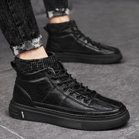 Men's Tooling Plus Fleece Warm High-top Martin Boots