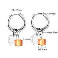 Niche Design Drop Oil Earrings