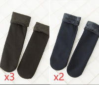 Plus velvet thick snow day warm floor socks autumn and winter in the tube home socks men socks couple socks