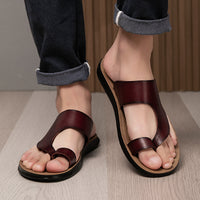Summer Comfortable And Non-slip Men's Slippers Wear-resistant Beach Platform