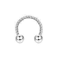 Stainless Steel Nose Ring Twist Horseshoe Rod Nasal Splint Simple Human Body Piercing Accessories