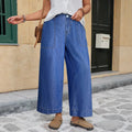 Loose-fitting Ankle-length Pants Multi-color Thin And Drapey