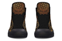 Fashion Print Couple High-Top Canvas Shoes