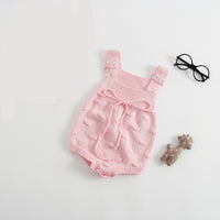 Thick wool handmade bubble overalls